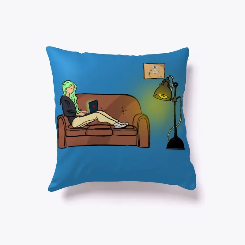 Hacker Girl Pillow